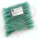24 Pack of 15cm (6-inch) in Green - Cat5e High Grade 125MHz 24AWG LSZH Patch Cables for 1U Patching