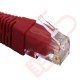 24 Pack of 15cm (6-inch) in Red - Cat5e High Grade 125MHz 24AWG LSZH Patch Cables for 1U Patching