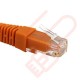 24 Pack of 15cm (6-inch) in Orange - Cat5e High Grade 125MHz 24AWG LSZH Patch Cables for 1U Patching