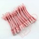 24 Pack of 15cm (6-inch) in Pink - Cat5e High Grade 125MHz 24AWG LSZH Patch Cables for 1U Patching