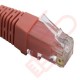 24 Pack of 15cm (6-inch) in Pink - Cat5e High Grade 125MHz 24AWG LSZH Patch Cables for 1U Patching