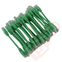 24 Pack of 20cm (8-inch) in Green - Cat5e High Grade 125MHz 24AWG LSZH Patch Cables for 2U Patching