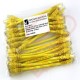 24 Pack of 20cm (8-inch) in Yellow - Cat5e High Grade 125MHz 24AWG LSZH Patch Cables for 2U Patching
