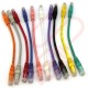 24 Pack of 20cm (8-inch) in Purple - Cat5e High Grade 125MHz 24AWG LSZH Patch Cables for 2U Patching