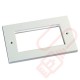 Excel Double Gang Flat Faceplate 100-718