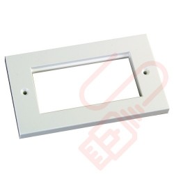 Excel Double Gang Flat Faceplate 100-718