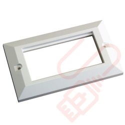Excel Double Gang Bevelled Faceplate 100-716