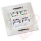 Excel Cat5e Single Faceplate with 2x RJ45 Modules White