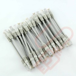 24 Pack of 15cm (6-inch) in Grey - Cat6 High Grade 250MHz 24AWG LSZH Patch Cables for 1U Patching