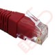 24 Pack of 15cm (6-inch) in Red - Cat6 High Grade 250MHz 24AWG LSZH Patch Cables for 1U Patching