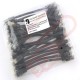 24 Pack of 15cm (6-inch) in Black - Cat6 High Grade 250MHz 24AWG LSZH Patch Cables for 1U Patching