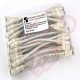 24 Pack of 15cm (6-inch) in White - Cat6 High Grade 250MHz 24AWG LSZH Patch Cables for 1U Patching