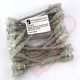 24 Pack of 20cm (8-inch) in Grey - Cat6 High Grade 250MHz 24AWG LSZH Patch Cables for 2U Patching