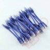 24 Pack of 20cm (8-inch) in Blue - Cat6 High Grade 250MHz 24AWG LSZH Patch Cables for 2U Patching
