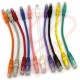 24 Pack of 20cm (8-inch) in Purple - Cat6 High Grade 250MHz 24AWG LSZH Patch Cables for 2U Patching