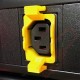 C13 PDU Outlet Lock Yellow - 10 Pack