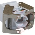 Excel Cat6A UTP Low Profile Toolless Keystone Jack - White 100-182-WT