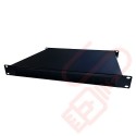 1U 19 inch Cable Pass Through Management Panel - Black