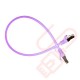 Cat6a Slim U/FTP Small Diameter Snagless Booted Patch Cables Purple