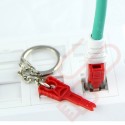 Lockable Cat6 Patch Cables RJ45 UTP LSZH Green