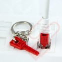 Lockable Cat6 Patch Cables RJ45 UTP LSZH White