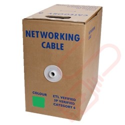 Stranded Cat6 UTP Premium PVC 305 Metre Bulk Cable Green