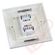 Excel Cat6 Single Faceplate with 1x RJ45 White Module 