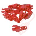 Snagless Slimline Crimp High Density 5.5MM Boot, 10 Pack Red