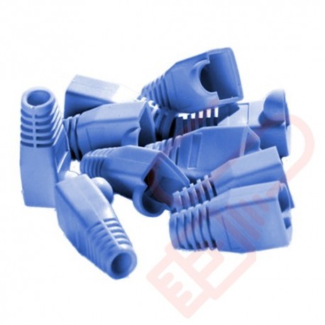 6mm RJ45 Snagless Bubble Boot 10 Pack Blue