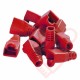 6mm RJ45 Snagless Bubble Boot 10 Pack Red