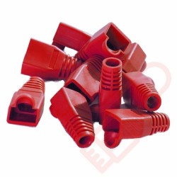 6mm RJ45 Snagless Bubble Boot 10 Pack Red
