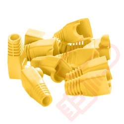 6mm RJ45 Snagless Bubble Boot 10 Pack Yellow