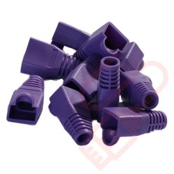 6mm RJ45 Snagless Bubble Boot 10 Pack Purple