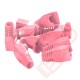 6mm RJ45 Snagless Bubble Boot 10 Pack Pink