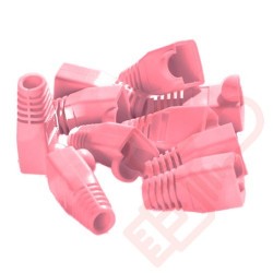 6mm RJ45 Snagless Bubble Boot 10 Pack Pink