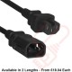 C15 to C14 'P-Lock' Power Cable Black