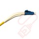 *ANGLED BOOT* LC to LC Fibre Patch Cables OS2 Singlemode Yellow