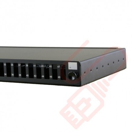 1U SC Duplex Sliding Patch Panel Unloaded- (No SC adapters pre-installed)