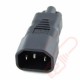 IEC Male C14 to Clover Leaf C5 Female Power Adapter