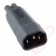 IEC Male C14 to Figure of 8 C7 Female Power Adapter