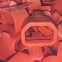 Secure Sleeve C14 into C13 Tab Red - 25 Pack
