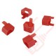 Secure Sleeve C19 into C20 Inlet Tab Red - 25 Pack
