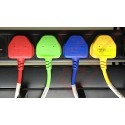 2.5 Metre UK Plug (10 Amp) - C13 High Grade PVC Power Cable Yellow