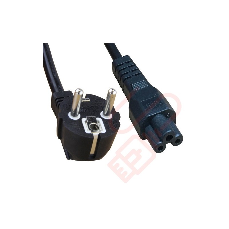 Schuko Euro Angled Right to IEC C5 Power Cables - Networking Cables