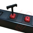 C13 Shield Outlet Cover in Red 10 Pack with Removal Tool					