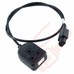 0.5 Metre C13 Female Connector to UK 10Amp Rated Socket LS0H Power Cable