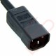 1.0 Metre 4 Male Plug to UK 10Amp Rated Socket LS0H Power Cable