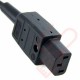 1.0 Metre C13 Female Connector to UK 10Amp Rated Socket LS0H Power Cable