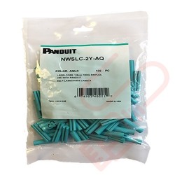Aqua Panduit Identification Sleeve For 2mm Simplex Fibre Cables 100 Pack