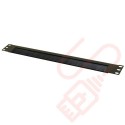 1U Half Open Style Brush Strip Panel